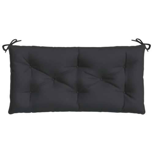 Jastuk za vrtnu klupu crni 100 x 50 x 7 cm od tkanine Oxford Cijena