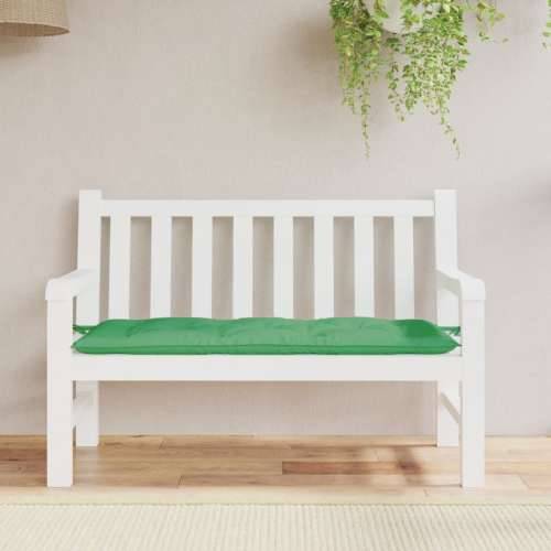 Jastuk za vrtnu klupu zeleni 120 x 50 x 7 cm od tkanine Oxford