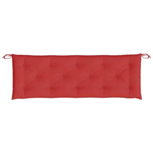 Jastuk za vrtnu klupu crveni 150 x 50 x 7 cm od tkanine Oxford Cijena