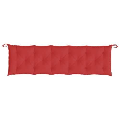 Jastuk za vrtnu klupu crveni 180 x 50 x 7 cm od tkanine Oxford Cijena