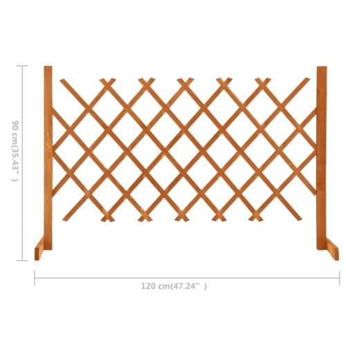 Vrtna rešetkasta ograda narančasta 120 x 90 cm masivna jelovina Cijena