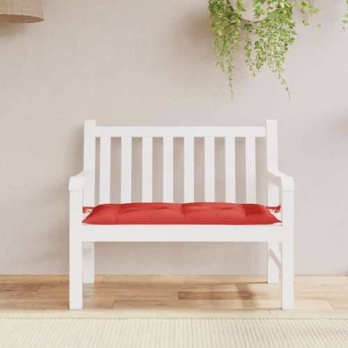 Jastuk za vrtnu klupu crveni 100 x 50 x 7 cm od tkanine Oxford