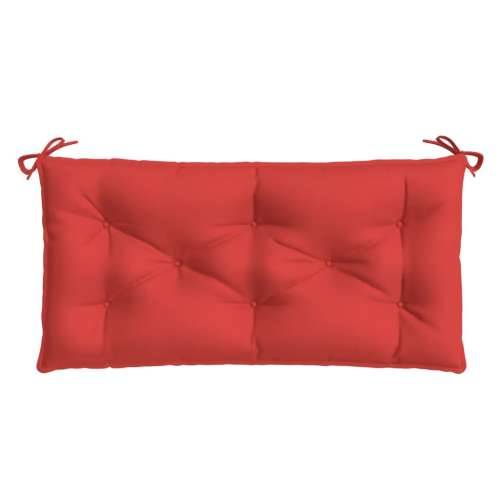 Jastuk za vrtnu klupu crveni 100 x 50 x 7 cm od tkanine Oxford Cijena