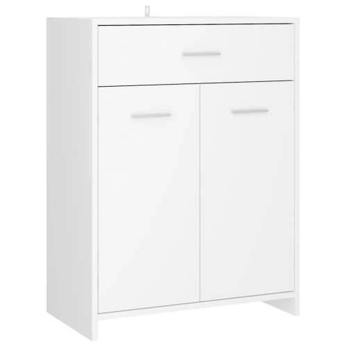 Kupaonski ormarić bijeli 60 x 33 x 80 cm konstruirano drvo - Bijela 1 Cijena
