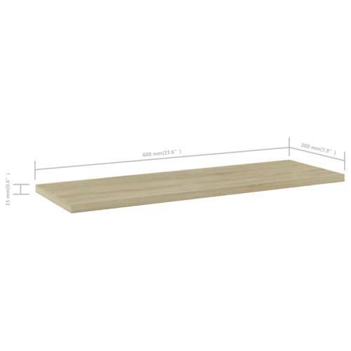 Police za knjige 4 kom boja hrasta sonome 60x20x1,5 cm iverica - sonoma hrast 60 x 20 x 1.5 cm 4 Cijena