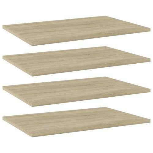 Police za knjige 4 kom boja hrasta sonome 60x40x1,5 cm drvene - sonoma hrast 60 x 40 x 1.5 cm 4 Cijena