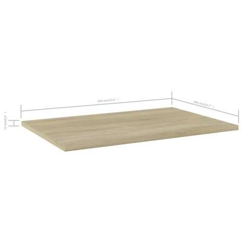 Police za knjige 4 kom boja hrasta sonome 60x40x1,5 cm drvene - sonoma hrast 60 x 40 x 1.5 cm 4 Cijena