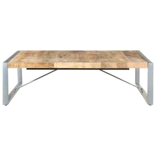 Stolić za kavu 140 x 140 x 40 cm od grubog drva manga - Siva 140 x 140 x 40 cm 1 grubo drvo manga Cijena