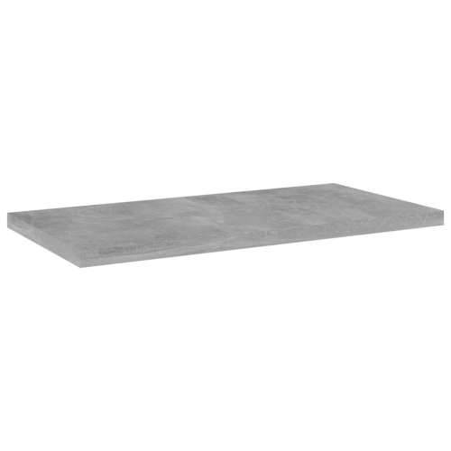 Police za knjige 4 kom siva boja betona 40x20x1,5 cm od iverice Cijena