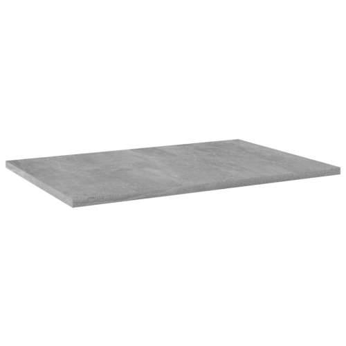 Police za knjige 4 kom siva boja betona 60x40x1,5 cm od iverice Cijena