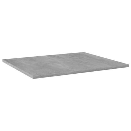 Police za knjige 4 kom siva boja betona 60x50x1,5 cm od iverice Cijena