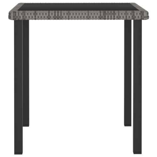 Vrtni blagovaonski stol sivi 70 x 70 x 73 cm od poliratana Cijena