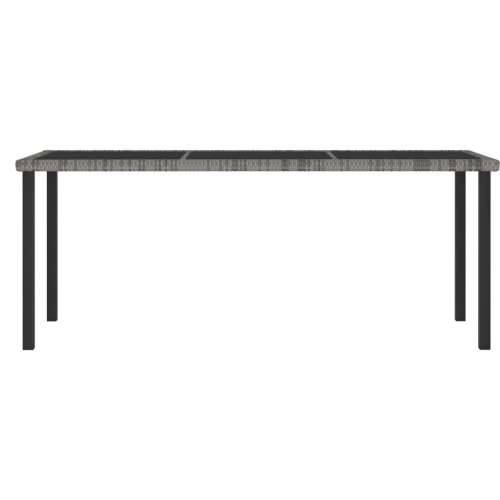 Vrtni blagovaonski stol sivi 180 x 70 x 73 cm od poliratana Cijena