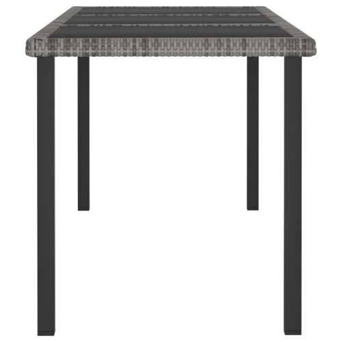Vrtni blagovaonski stol sivi 180 x 70 x 73 cm od poliratana Cijena