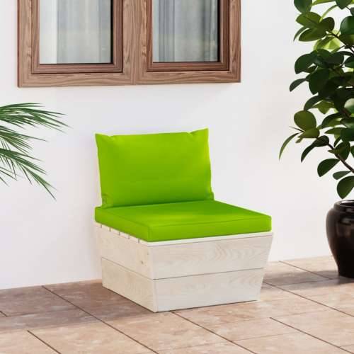 Srednja vrtna sofa od paleta od impregnirane smrekovine - Svjetlozelena 1 srednja sofa Cijena