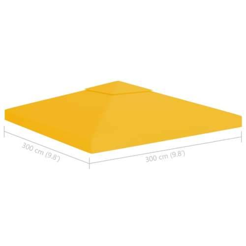 Pokrov za sjenicu s 2 razine 310 g/m² 3 x 3 m žuti Cijena