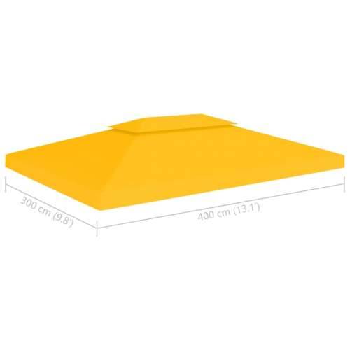 Pokrov za sjenicu s 2 razine 310 g/m² 4 x 3 m žuti Cijena