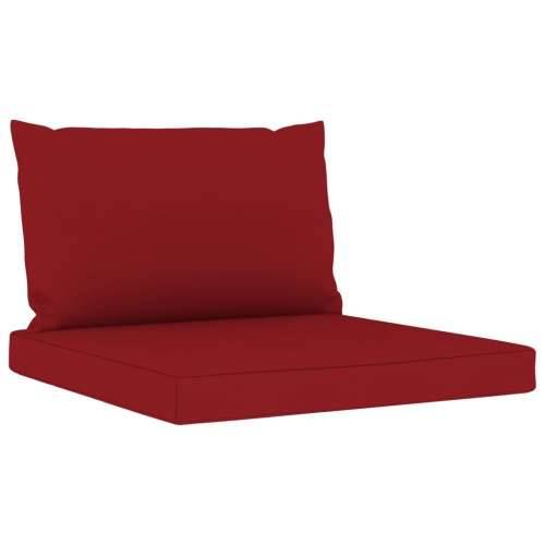 Jastuci za sofu od paleta 2 kom crvena boja vina od tkanine Cijena