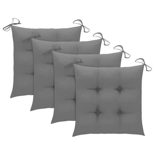 Jastuci za stolice 4 kom sivi 40 x 40 x 7 cm od tkanine Cijena