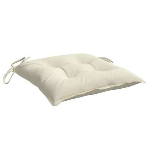Jastuci za stolice 4 kom krem bijeli 40x40x7 cm tkanina Oxford Cijena