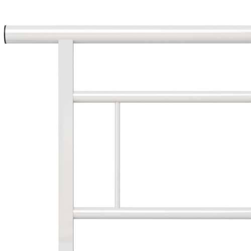 Okvir za krevet bijeli metalni 140 x 200 cm Cijena