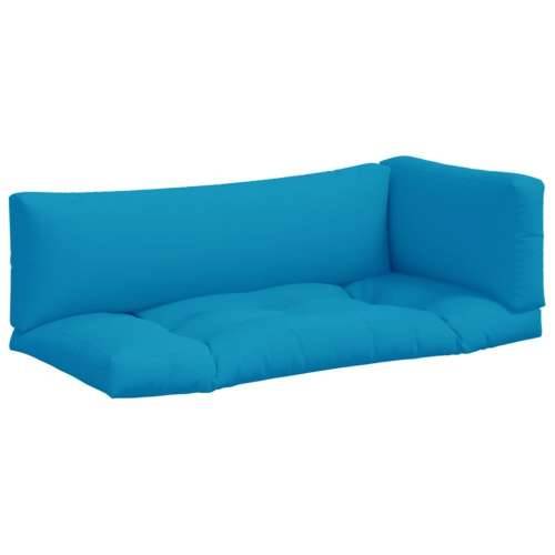 Jastuci za palete 3 kom plavi od tkanine Cijena