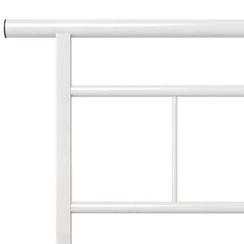 Okvir za krevet bijeli metalni 120 x 200 cm Cijena
