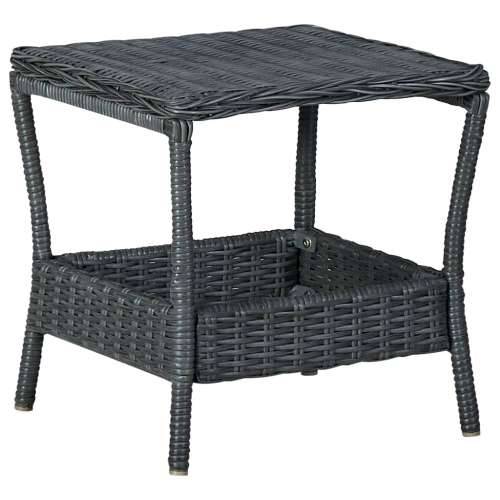 Vrtni stol tamnosivi 45 x 45 x 46,5 cm od poliratana Cijena