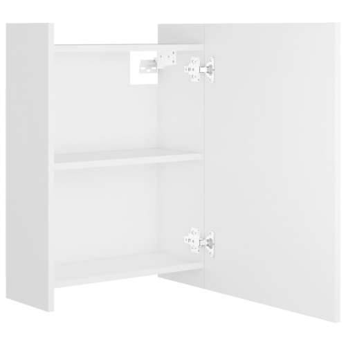 Kupaonski ormarić s ogledalom bijeli 62,5 x 20,5 x 64 cm drveni - Bijela 1 Cijena