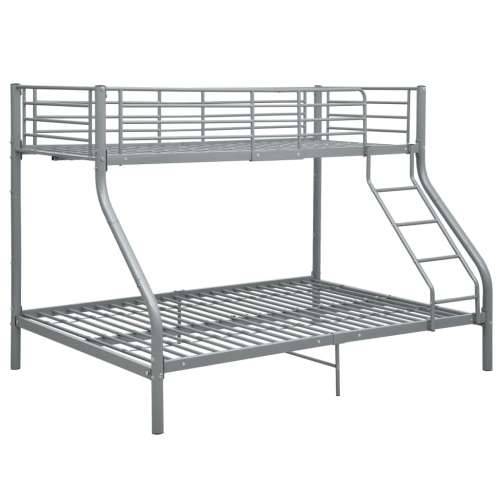 Okvir za krevet na kat sivi metalni 140 x 200 / 90 x 200 cm Cijena