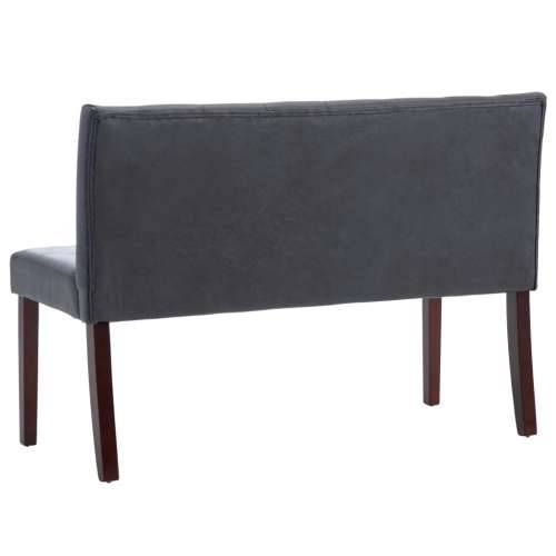 Klupa od umjetne brušene kože 120 cm siva Siva 120 cm Cijena
