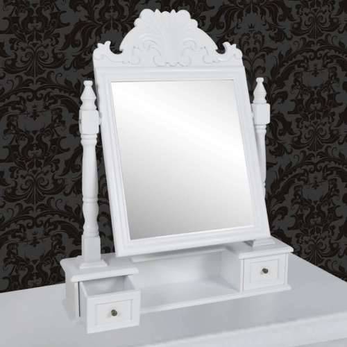 Toaletni stolić s pravokutnim nagibnim ogledalom MDF Cijena