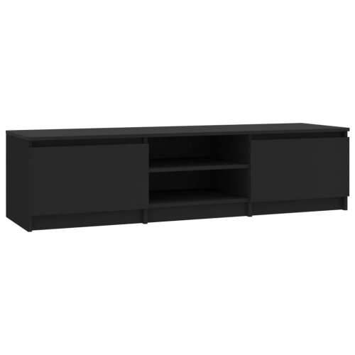 TV ormarić crni 140 x 40 x 35,5 cm od konstruiranog drva - Crna 1 Cijena