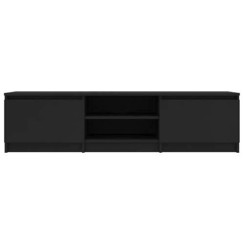 TV ormarić crni 140 x 40 x 35,5 cm od konstruiranog drva - Crna 1 Cijena
