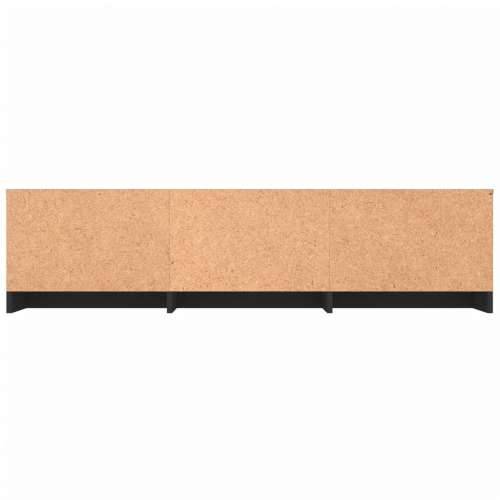 TV ormarić crni 140 x 40 x 35,5 cm od konstruiranog drva - Crna 1 Cijena