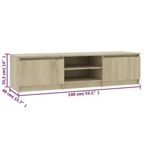 TV ormarić boja hrasta sonome 140x40x35,5 cm konstruirano drvo - sonoma hrast 1 Cijena