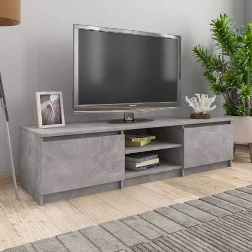TV ormarić boja betona 140 x 40 x 35,5 cm konstruirano drvo - Beton siva 1 Cijena