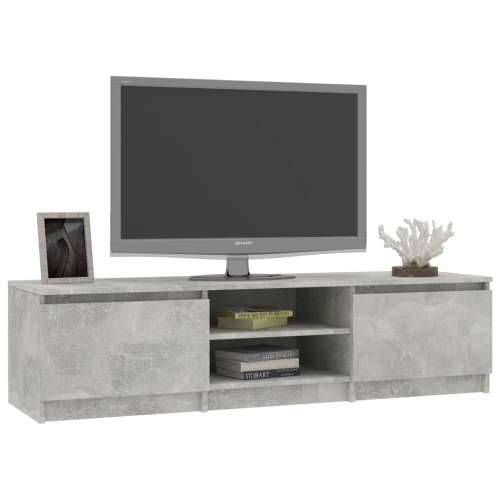 TV ormarić boja betona 140 x 40 x 35,5 cm konstruirano drvo - Beton siva 1 Cijena