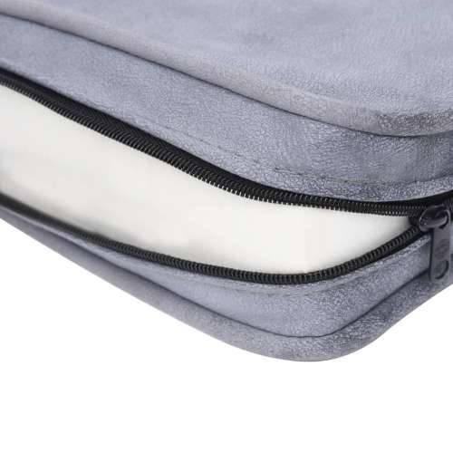 Sofa za pse siva 57 x 34 x 36 cm plišana - Siva i crna Cijena