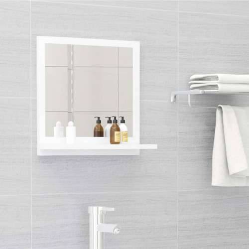 Kupaonsko ogledalo bijelo 40 x 10,5 x 37 cm konstruirano drvo - Bijela 40 x 10.5 x 37 cm 1 Cijena