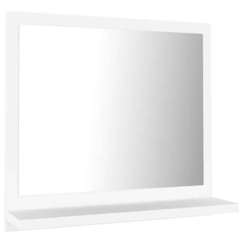 Kupaonsko ogledalo bijelo 40 x 10,5 x 37 cm konstruirano drvo - Bijela 40 x 10.5 x 37 cm 1 Cijena