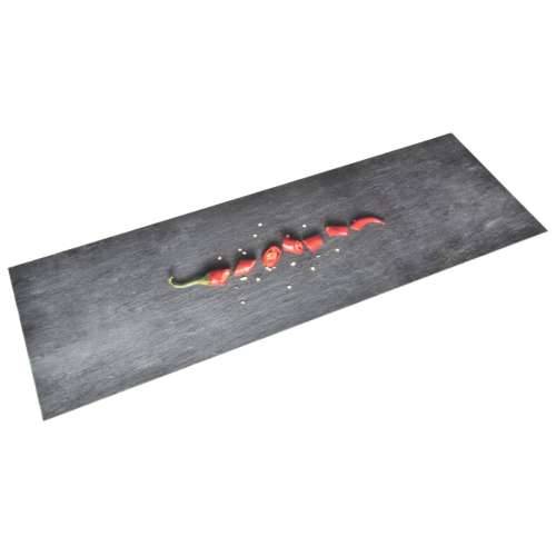 Kuhinjski tepih s uzorkom feferona perivi 60 x 180 cm