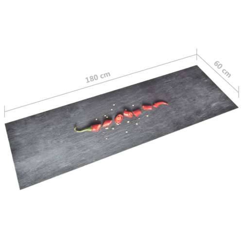 Kuhinjski tepih s uzorkom feferona perivi 60 x 180 cm Cijena