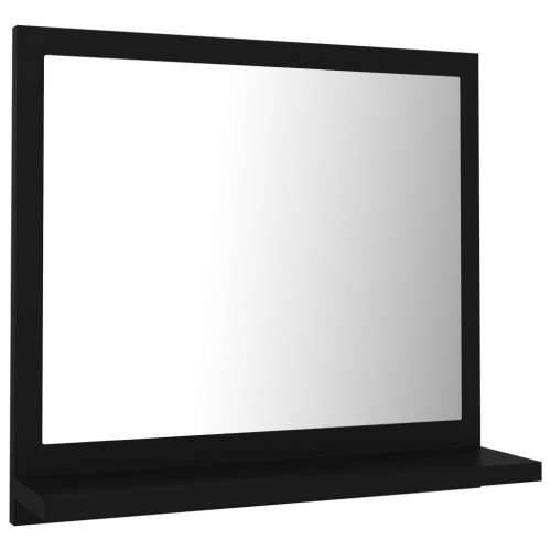 Kupaonsko ogledalo crno 40 x 10,5 x 37 cm konstruirano drvo Cijena