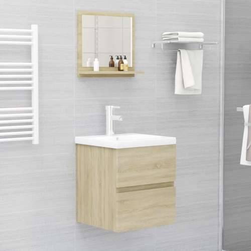 Kupaonsko ogledalo boja hrasta 40x10,5x37 cm konstruirano drvo - sonoma hrast 40 x 10.5 x 37 cm 1 Cijena