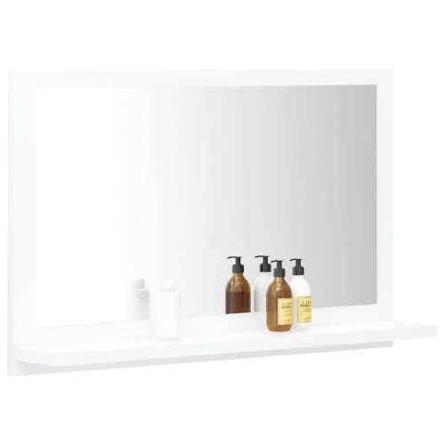 Kupaonsko ogledalo bijelo 60 x 10,5 x 37 cm konstruirano drvo Cijena