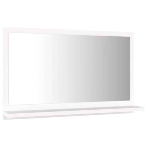 Kupaonsko ogledalo bijelo 60 x 10,5 x 37 cm konstruirano drvo Cijena