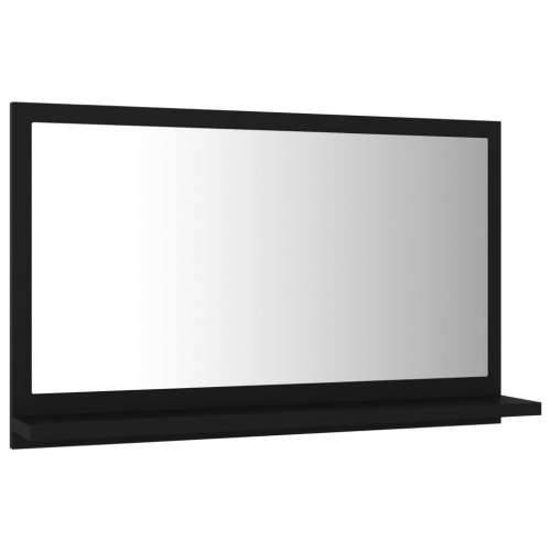 Kupaonsko ogledalo crno 60 x 10,5 x 37 cm konstruirano drvo - Crna 60 x 10.5 x 37 cm 1 Cijena