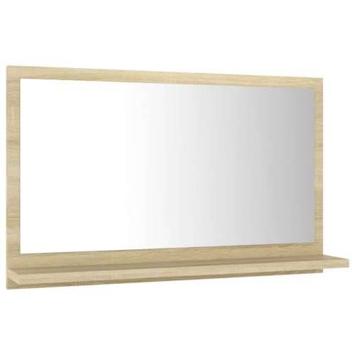 Kupaonsko ogledalo boja hrasta 60x10,5x37 cm konstruirano drvo - sonoma hrast 60 x 10.5 x 37 cm 1 Cijena