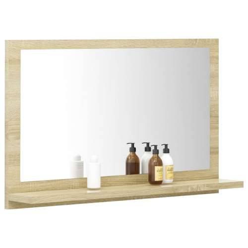 Kupaonsko ogledalo boja hrasta 60x10,5x37 cm konstruirano drvo - sonoma hrast 60 x 10.5 x 37 cm 1 Cijena